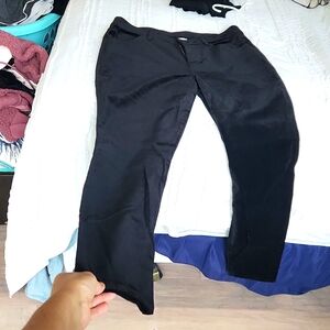 Cabi black velvet pants size 14